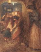Dante Gabriel Rossetti The Gate Memory oil painting on canvas